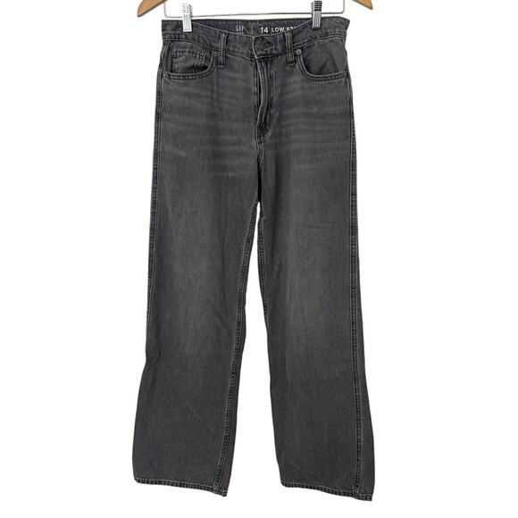 GAP Teen Low Stride Jeans with Washwell High Rise Wide- Size: 14 - Picture 1 of 4